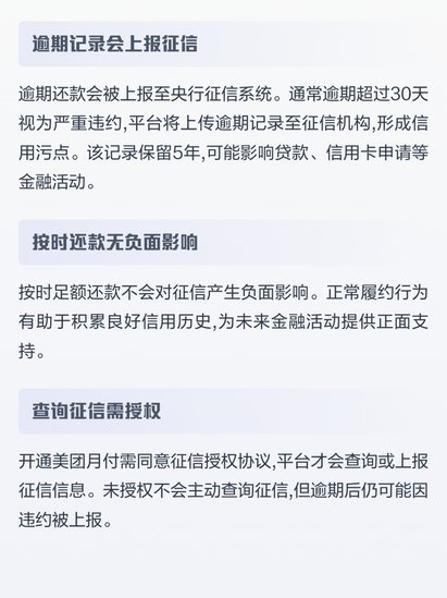 美团月付取现，会影响信用吗？