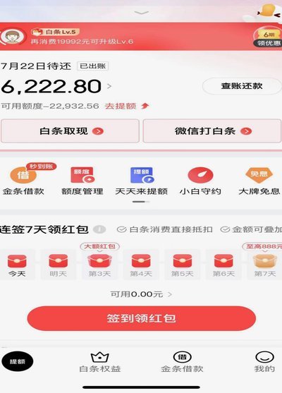京东白条提现会上征信吗