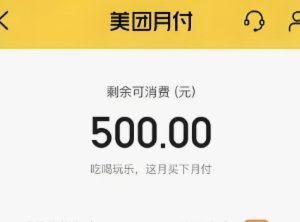 美团月付取现金多久到账