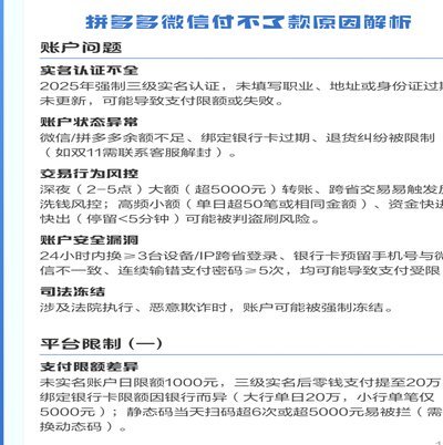 微信分付扫码支付异常？原因解析与解决